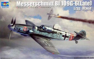 Сборная модель 1/32 немецкий истребитель поздней версии (Messerschmitt Bf 109G-6 Late) Trumpeter 02297 TR02297 фото