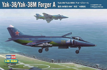 Радянський палубний штурмовик 1/48 Як-38/Як-38М &laquo;Forger A&raquo; HobbyBoss 80362 , збірна модель Яковлев Хобібос HB80362 фото
