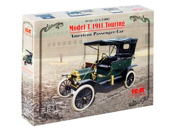 Сборная модель ICM 1/24 Model T Touring 1911 г., американский пассажирский автомобиль 24002 ICM24002 фото