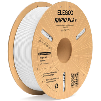 Філамент / Пластик ELEGOO Rapid PLA+ Filament &Oslash;1.75 мм - Білий (White) 1 кг 50.203.0115 фото