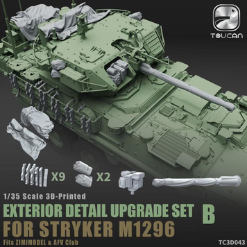 Набор деталировки БТР 1/35 M1296 Stryker Dragoon (Zimi, AFV) Set B Toucan TC3D043 , набор деталировки Тукан TC3D043 фото
