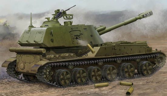 Сборная модель 1/35 САУ 2С3 Акация 152 мм (поздняя версия) Трумпетер 05567 TR05567 фото