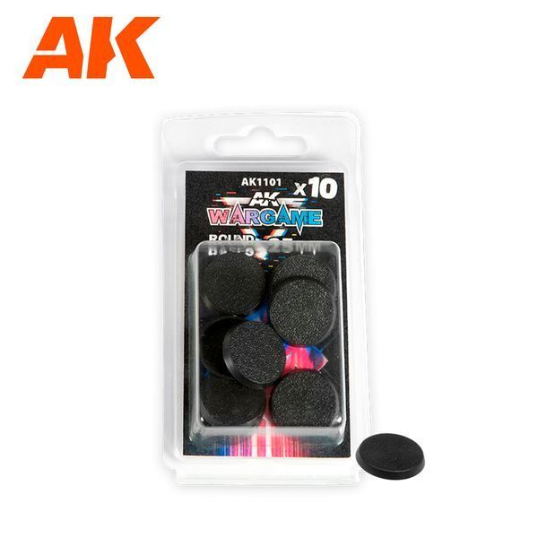 Підставка для фігур 25 мм (Plastic Wargame Bases Round Base) AK-Interactive AK1101 AK1101 фото
