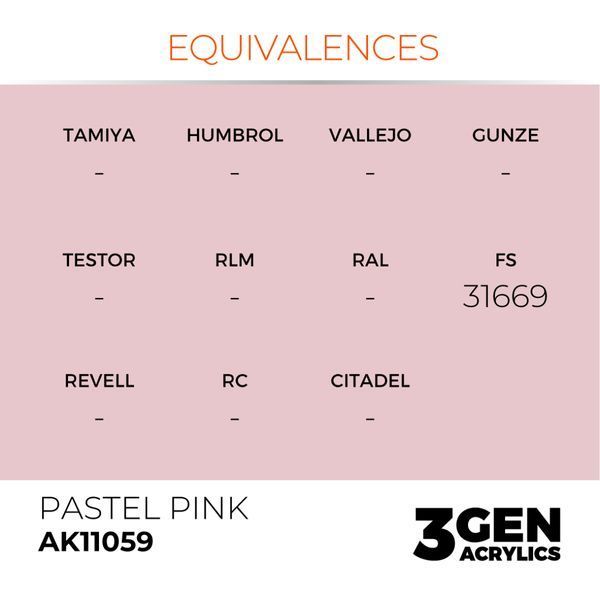 Акрилова фарба Пастельно-рожевий (Pastel Pink) AK-interactive AK11059 AK11059 фото
