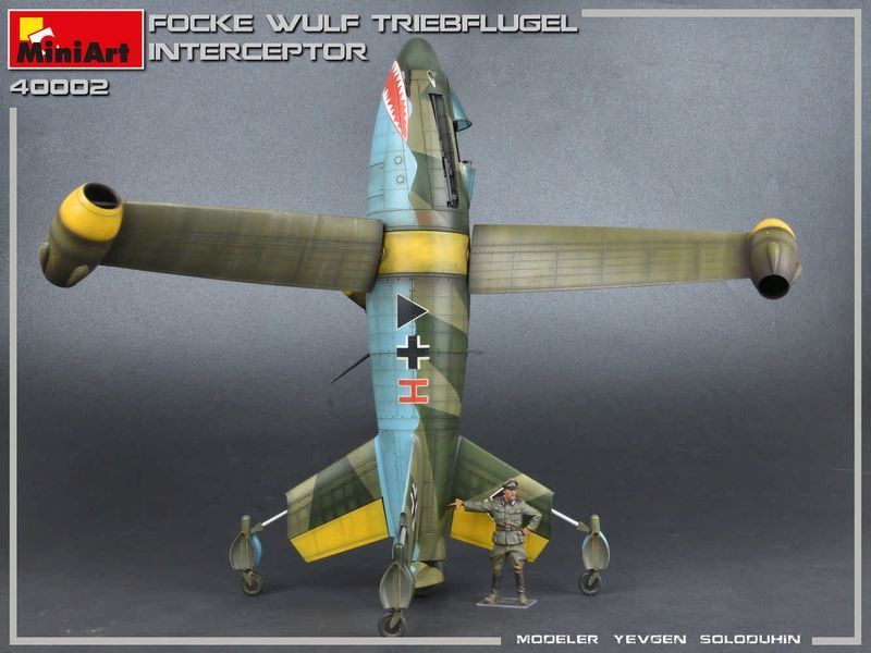 Німецький дослідний перехоплювач 1/35 Focke-Wulf Triebfl&uuml;gel MiniArt 40002 , збірна модель Трібфлюгель Мініарт MA40002 фото