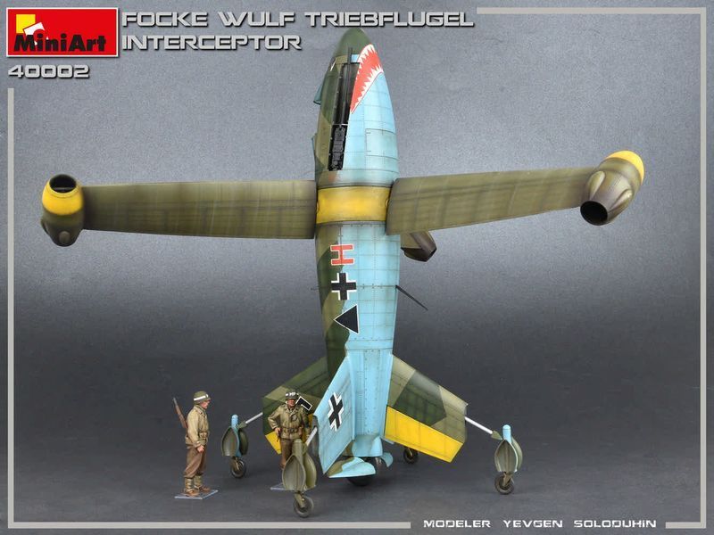 Німецький дослідний перехоплювач 1/35 Focke-Wulf Triebfl&uuml;gel MiniArt 40002 , збірна модель Трібфлюгель Мініарт MA40002 фото