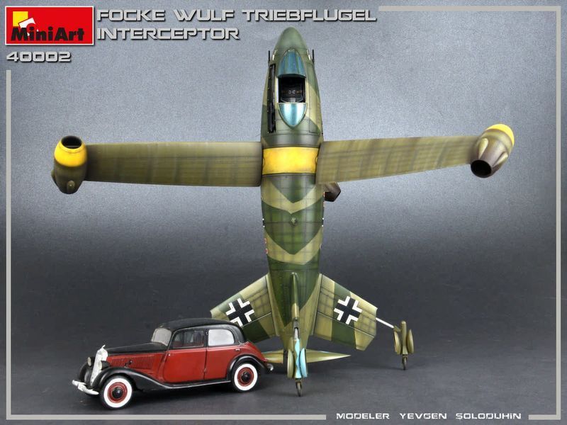 Німецький дослідний перехоплювач 1/35 Focke-Wulf Triebfl&uuml;gel MiniArt 40002 , збірна модель Трібфлюгель Мініарт MA40002 фото