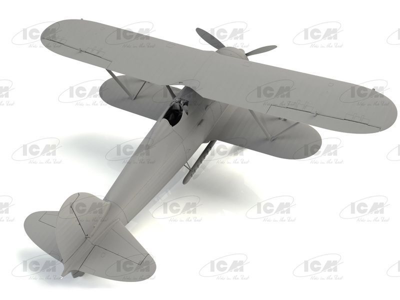 Збірна модель ICM 1/32 CR. 42 Falco з італійськими пілотами в тропічній уніформі (32025) ICM32025 фото