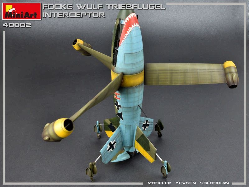Німецький дослідний перехоплювач 1/35 Focke-Wulf Triebfl&uuml;gel MiniArt 40002 , збірна модель Трібфлюгель Мініарт MA40002 фото
