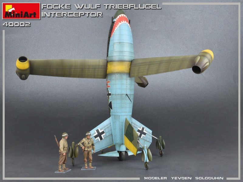 Німецький дослідний перехоплювач 1/35 Focke-Wulf Triebfl&uuml;gel MiniArt 40002 , збірна модель Трібфлюгель Мініарт MA40002 фото