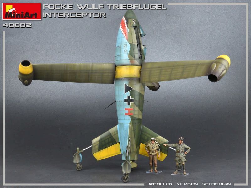 Німецький дослідний перехоплювач 1/35 Focke-Wulf Triebfl&uuml;gel MiniArt 40002 , збірна модель Трібфлюгель Мініарт MA40002 фото