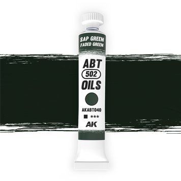 Олійна фарба Сіклистий Зелений / Вицвілий Зелений (Sap Green / Faded Green) AK-Interactive AKABT040 AKABT040 фото