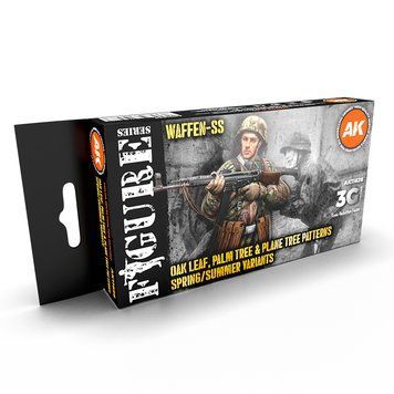 Набір акрилових фарб Waffen Весняно-Літній Камуфляж (Waffen Spring-Summer Camouflage 3G) 6 шт AK-Interactive AK11626 AK11626 фото