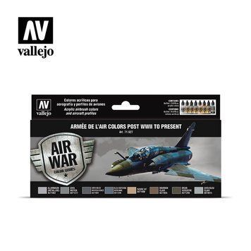 Набір акрилових фарб для аерографу Model Air Arm&eacute;e de l&rsquo;Air Після Другої Світової Війни до Сьогодення (Arm&eacute;e de l&rsquo;Air colors post WWII to present) 8 шт VAL 71627 VAL 71627 фото