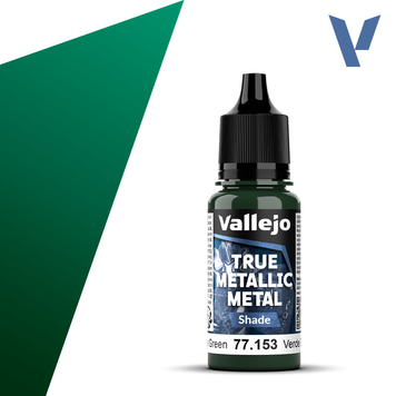 Акрилова фарба Жуко-зелений Темний тон (Beetle Green Shade) Vallejo True Metallic Metal VAL 77153 VAL 77153 фото