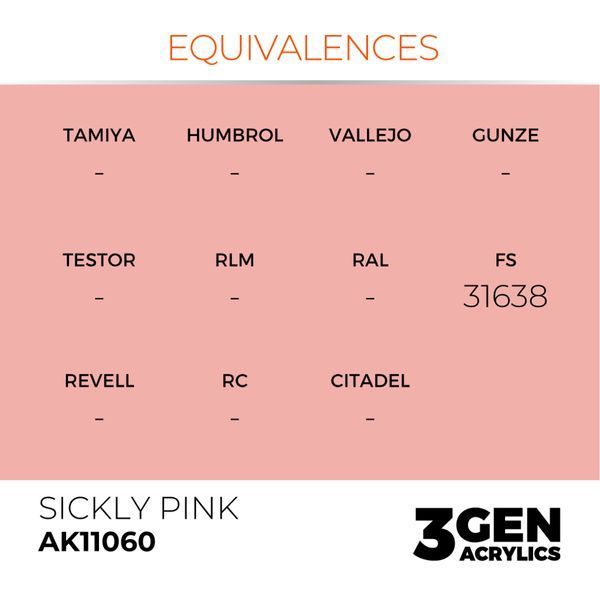 Акрилова фарба Хворобливий рожевий (Sickly Pink) AK-interactive AK11060 AK11060 фото