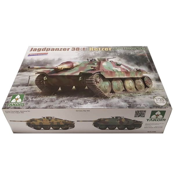 Збірна модель Танк 1/35 Jagdpanzer 38(t) Hetzer EARLY PRODUCTION (LIMITED EDITION) Takom 2170X 2170X фото