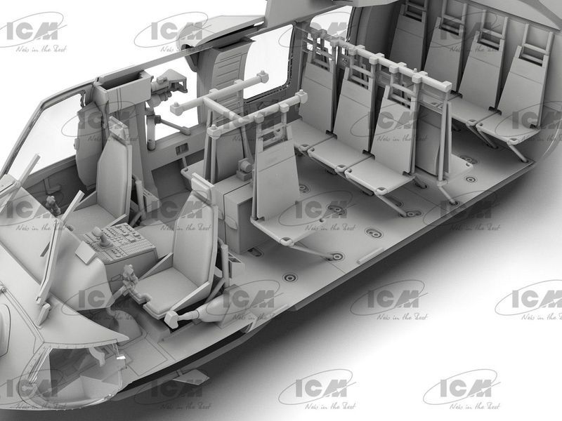 Сборная модель ICM 1/48 MH-60L Black Hawk, вертолет сил специальных операций США 48360 ICM48360 фото