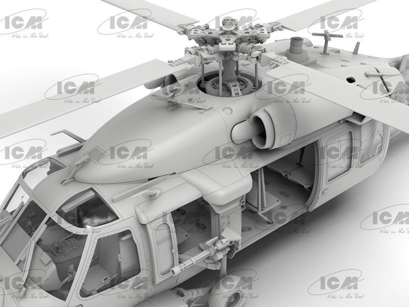Сборная модель ICM 1/48 MH-60L Black Hawk, вертолет сил специальных операций США 48360 ICM48360 фото