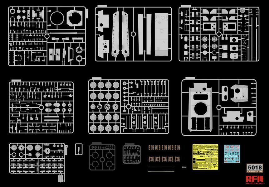 Збірна модель 1/35 німецький танк Пантера AUSF.G ранній/пізній Rye Field Model RFM 5018 RM-5018 фото