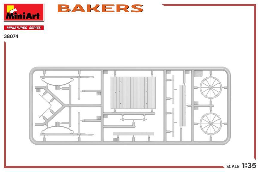 Вулична пекарня 1/35 Bakers MiniArt 38074 , збірна модель пекарі з лавкою Мініарт MA38074 фото