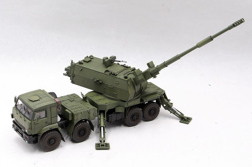 Современная самоходная гаубица 1/35 2С35-1 &laquo;Коалиция-СВ КШ&raquo; Trumpeter 01085 , сборная модель сау Трумпетер TR01085 фото