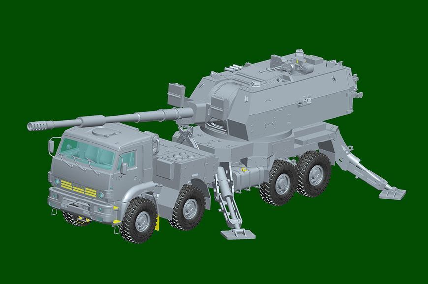 Современная самоходная гаубица 1/35 2С35-1 &laquo;Коалиция-СВ КШ&raquo; Trumpeter 01085 , сборная модель сау Трумпетер TR01085 фото