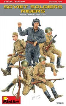 Советский танковый десант 1/35 (Soviet Soldiers Riders) MiniArt 35281 , сборная модель пехоты РККА Миниарт MA35281 фото