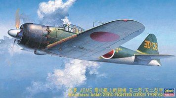 Збірна модель 1/48 японський винищувач Mitsubishi A6m5 Zero Fighter (Zeke) Type 52 Hasegawa 19170 HS19170 фото