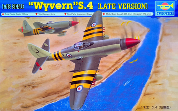 Британский палубный штурмовик 1/48 Westland Wyvern S.4 Trumpeter 02820 , сборная модель штурмовик Трумпетер TR02820 фото