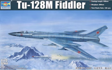 Советский истребитель-перехватчик 1/72 Ту-128М Fiddler Trumpeter 01687 , сборная модель Туполев Трумпетер TR01687 фото