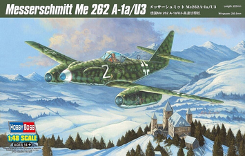 Німецький реактивний винищувач 1/48 Messerschmitt Me 262 A-1a/U3 HobbyBoss 80371 , збірна модель Мессершмідт HB80371 фото