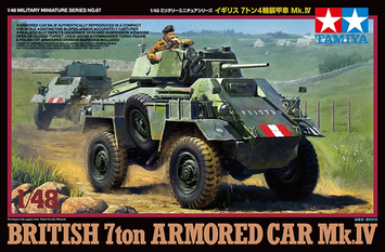 Британський бронеавтомобіль 1/48 Humber Mk IV Tamiya 32587 , збірна модель бронеавтомобіль Хамбер Тамія TAM32587 фото