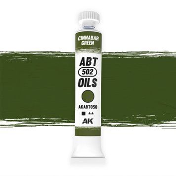 Олійна фарба Киноварний Зелений (Cinnabar Green) AK-Interactive AKABT050 AKABT050 фото