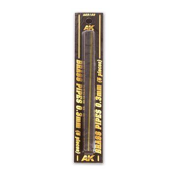 Латунная трубка (Brass Pipes) 20 х 0,3 мм 5 шт AK-Interactive AK9102 AK9102 фото