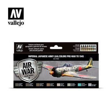 Набор акриловых красок для аэрографа Model Air Цвета Императорской Армии Японии (IJA) Довоенные До 1945 Года (Imperial Japanese Army (IJA) colors pre-war to 1945) 8 шт VAL 71152 VAL 71152 фото