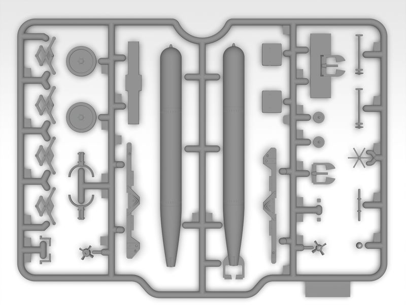 Сборная модель ICM 1/48 Британская торпедная тележка 2 Мировой Войны 48405 ICM48405 фото