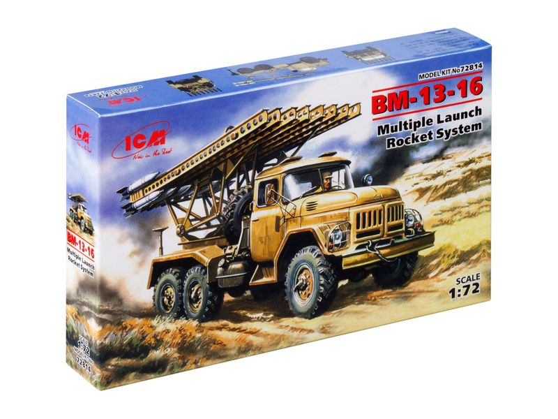 Збірна модель ICM 1/72 БМ-13-16, реактивна система залпового вогню (72814) ICM72814 фото