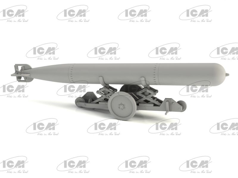 Сборная модель ICM 1/48 Британская торпедная тележка 2 Мировой Войны 48405 ICM48405 фото