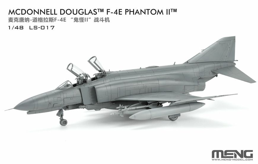 Збірна модель 1/48 Літак McDonnell Douglas F-4E Phantom II Meng LS-017 LS-017 фото