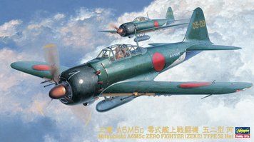 Збірна модель 1/48 японський винищувач Mitsubishi A6M5c Zero Fighter (Zeke) Type 52 Hei Hasegawa 09072 HS09072 фото