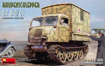 Німецький всюдихідний тягач 1/35 Raupenschlepper Ost RSO/01 Wooden Shelter MiniArt 53048 , збірна модель MA53048 фото