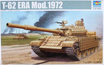 Радянський основний бойовий танк 1/35 Т-62 мод. 1972 ERA Trumpeter 01549 , збірна модель обт Трумпетер TR01549 фото