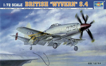 Британский палубный штурмовик 1/72 Westland Wyvern S.4 Trumpeter 01619 , сборная модель Уайверн Трумпетер TR01619 фото