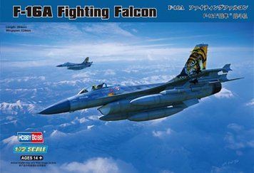 Збірна модель 1/72 американський винищувач-перехоплювач F-16A Fighting Falcon HobbyBoss HB80272 HB80272 фото