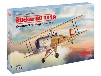 Сборная модель ICM 1/32 B&uuml;cker B&uuml; 131A, Немецкий учебный самолет 32033 ICM32033 фото