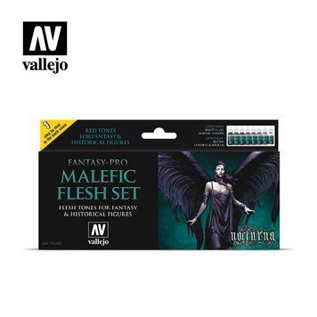Набір акрилових фарб Fantasy-Pro Colors Плоть Демона (Malefic Flesh) 8 шт VAL 74102 VAL 74102 фото