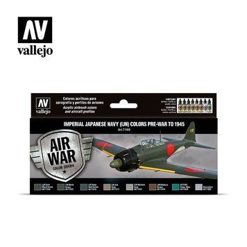 Набор акриловых красок для аэрографа Model Air Цвета Имперского Флота Японии (IJN) Довоенные До 1945 Года (Imperial Japanese Navy (IJN) colors pre-war to 1945) 8 шт VAL 71169 VAL 71169 фото