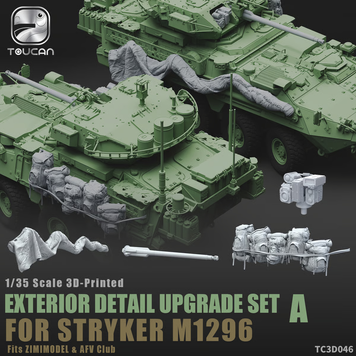 Набор деталировки для БТР 1/35 M1296 Stryker Dragoon (Zimi, AFV) Set A Toucan TC3D046 , набор деталировки TC3D046 фото