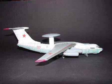 Збірна модель 1/144 радянський ДРЛС/АВАКС літак A-50 (Ilyushin A-50 Mainstay) Trumpeter 03903 TR03903 фото